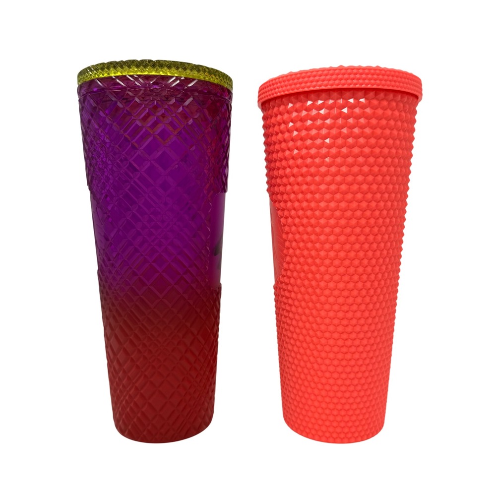 Starbucks Shae Anthony She‎ x This & Pink Dragonfruit Studded Tumbler Set 24oz - Picture 9 of 14